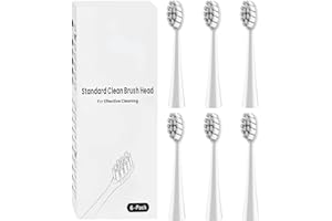 COPIMY 6 sztuk głowic do szczoteczek Gum Care kompatybilnych z elektryczną szczoteczką do zębów Oclean Flow, X Lite, X Pro, X Pro Elite, X Pro Digital itp. (białe)
