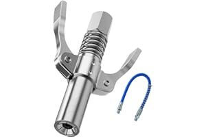 BOGORO Qazuwa G Coupler, L'Originale Testina Ingrassatore Professionale Autobloccante,Pressa PerGrasso M6-M14,G Grasso Pistola Accoppiatore,Per Tutti Pressa Per Grasso,Con Tubo Da 30CM(Doppia Maniglia)