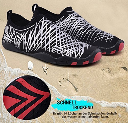 SITAILE Damen Herren Kinder Atmungsaktiv Wassersport Schuhe Aquaschuhe Wasserschuhe Schwimmschuhe für Familienaktivitäten im Freien - 5