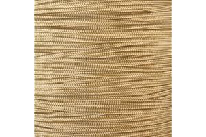 West Coast Paracord Paracorde 425 (3 mm) – 100 % nylon – Pour travaux manuels, survie, usage général (or, 15,2 m)