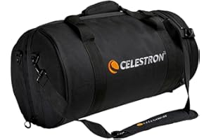 Celestron 94026 Telescope Bag for 8” Schmidt Cassegrain and EdgeHD Optical Tubes – Water-Resistant and Durable Carry Case with Protective Walls, Accessory Pocket and Padded Strap, Black