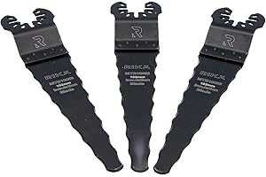 RIKA MTB100IB 100mm Multi-Tool Insulation Buster Blade 3pk for Insulation Foam Floor Coverings Silicone Sealant Lino Cork Tiles and Other Soft Materials Universal Quick Release