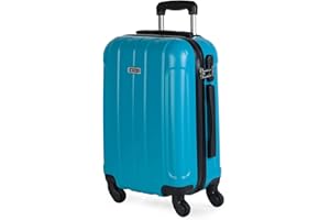 ITACA - Maleta rígida de Viaje pequeña con Ruedas - Maleta de Equipaje de Mano ABS con Mango telescópico - Cerradura de combinación Ligera - Equipaje de Cabina en tamaño de 55 cm