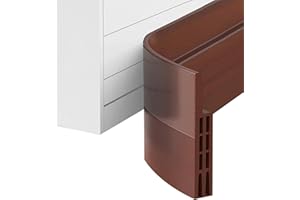 DESDIRA Paraspifferi Sottoporta, 5x100cm Silicone Sottoporta Paraspifferi Porta Blindata, Guarnizione Autoadesiva, Riduce il Rumore, Marrone