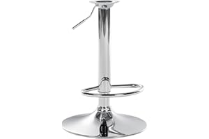 ‎CLP CLP Barhocker-Gestell I Höhenverstellbare Barstuhl-Säule I 10 X 10 cm Lochabstand, Farbe:Chrom