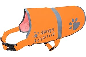 4LegsFriend Gilet riflettente di sicurezza, 5 taglie con cinghie regolabili e fibbie a scatto