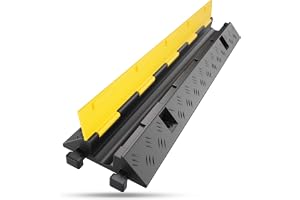 1 kanal kabelbro med lock överkörbart snubblingsskydd ramp broskydd