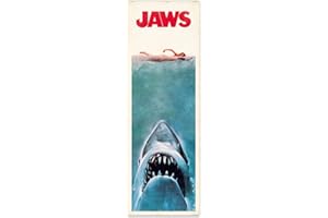 Grupo Erik: Poster da Porta Lo Squalo | Da Parete 53x158cm, Carta Lucida | Da Muro, Ragazzo, Camera da Letto, Jaws Gadget
