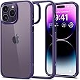 Spigen Ultra Hybrid Back Cover Case Compatible with iPhone 14 Pro (TPU + Poly Carbonate | Deep Purple)