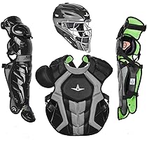 Ensemble Protection Catcher All Star System 7 – Intermédiaire 13-16 Ans, Noir/orange