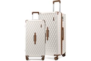 Sea choice Luggage Set 2 Piece Hardshell Suitcase Large 24 30 Inch Luggage 2 Piece Set PC+ABS Suitcase Set with YKK Zipper 8 Silent Spinner Wheels Corner Protection