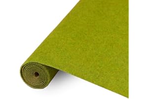 Evemodel 100 x 41 cm alfombra de césped - Paisajismo Colores Surtidos Mat Praderas Mate, modelo de césped de ferrocarril césped mini jardín bonsái decoración