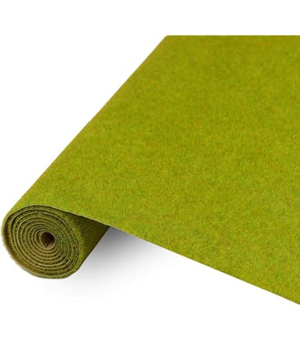 thumbnail image 2 of Javis Dark Green Grass Mat For Model Landscapes – 47.5x23.5 Inch (120x60cm) Roll No. 12 2 of 12
