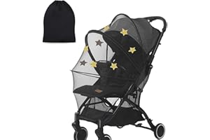 AuPower Insektenschutz für Kinderwagen & Buggy, Baby Mückennetz idealer Schutz vor Wespen & Stechmücken Dank feinem Netzgewebe