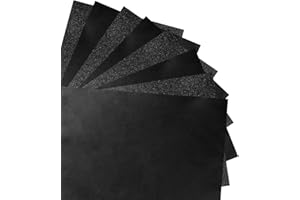 ERSHIPING 100 Blatt Kohlepapier, Pauspapier A4 Transferpapier, Durchschlagpapier, A4 Kohlepapier zum Nachzeichnen, Graphitpapier, Abpauspapier, Tracing Paper für Holz Metall Glas Leinwand DIY(Schwarz)