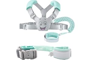 Anti perdu poignet Ceinture pour bébé Rênes de sécurité Laisse Bracelet poignet Lien Laisse Harnais de sécurité pour enfant Souple Voyage Shopping Exploration Helper