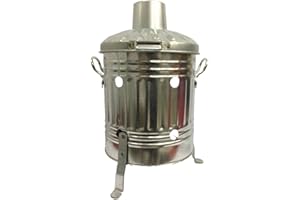 S&MC SUPPLIES 15 Litre Incinerator Fire Pit Burn Paper Leaves Wood Rubbish Small Durable Handy Galvanised Steel (1)