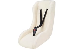POLISPORT 8015000022 – Mini Pelican Polaire Réducteur de Siège Bébé avec Harnais 3 Points pour Remorque, Poussette et Vélo Cargo – Chaud, Sûr et Compatible pour Enfants de 7 à 18 Mois, Blanc