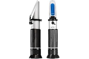 V·RESOURCING 0~32% Brix Meter Refractometer, Portable Hand Held Refractometer for Sugar Content Test
