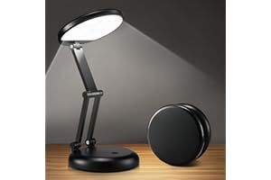 ONE FIRE Onefire Lampe de Bureau LED, 3600mAH+9 Luminosité Lampe LED Rechargeable Lampe Bureau sans Fil & Pliable & Portable, Lampe de Chevet sans Fil,Lampe de Table Rechargeable, Lampe de Bureau LED Lampe LED