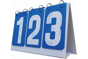 harayaa Tableau de Bord Flip Tableau de Bord Multi Sports Table 3 Chiffres Score Compteur de Score pour Le Volley-Ball Football