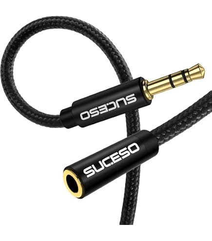 QUARKZMAN Cavo Prolunga Cuffie, Cavo Aux Maschio-Femmina Intrecciato in Nylon, Adattatore per Cellulari, Lettori Multimediali, Altoparlanti, Pc, Blu /Rosa