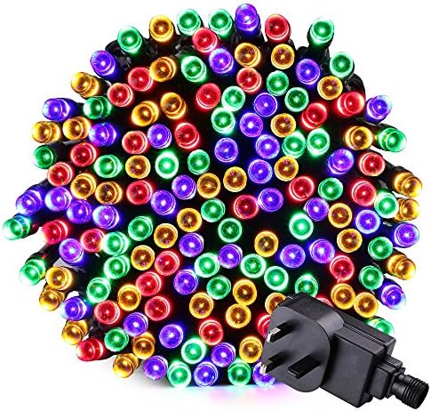 200 LED String Lights - RECESKY 20m Christmas String Light with 8 Lighting Modes - Fairy Lights for Outdoor, Indoor, Garden, Yard, Home, Party, Dorm, Wedding Decorations (Multi Color)