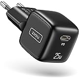 INIU USB C-laddare, 25 W PD3.0 snabbladdare med LED-skärm, kompakt USB-C strömförsörjning kompatibel med iPhone 15 14 13 Pro