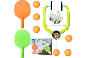 MINXIN Tür-Pingpong-Spiel Über Der Tür, Hängender Tischtennis Trainer Kinder Set, Door Ping Pong Game mit Schläger und Bälle, Verstellbarer Hängendes Tischtennis, Pingpong-Trainer, für Übungs Familienspiele