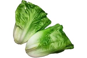 Lorigun Lattuga artificiale, verdure finte, verdure artificiali per la decorazione, cucina di casa Decor, PU vegetale 2 pezzi