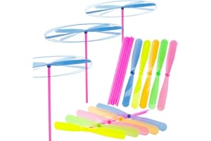 JWTRSVTY 50 PCS Jouets À Libellule en Plastique, Volant Hélicoptère À Main, Hélicoptère Libellule Hélice, Jouet À Hélice De Libellule Enfants, pour Enfants Extérieur Fête Cadeaux (Couleur Aléatoire)