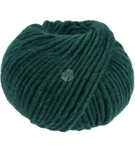 ONline Linie 4 Starwool Garn – 100% Merinowolle, Farbe 222 Hell-dunkelgrün, 125m/50g