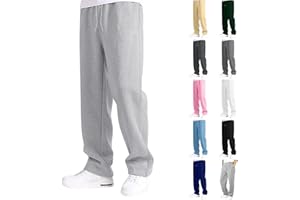KIELSJAJD Baggy Jogginghose Jungs Kinder Jogger Hose Weites Bein Freizeithose Baumwolle Lange Cargohose Jungen Elastische Taille Sport Sweatpants Trainingshosen mit Taschen für Herbst-Winter 5-16 Jahre