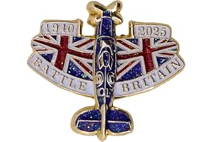 UORRHAW 1940-2025 Battle of Britain 85th Anniversary Pin RAF Brooch Union Jack Enamel Badge Decorations Memorabilia