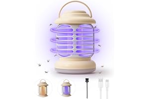 YOODI Lampara Antimosquitos, 2 en 1 UV Lampara Mosquitos, Antimosquitos Electrico, Matamoscas electrico Interior, USB Recargable Silencioso contra Mosquitos Trap para Dormitorio, Jardín