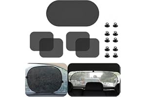 FS-PINGXIANG Car Sun Shade, Car Window Shades for Baby, Car Side Windscreen Window Sunshades, 5 Pack Universal Baby Window Shade, Blocking Harmful UV Rays Sun Glare Heat for Baby Kids Pets, 45 x 36 cm
