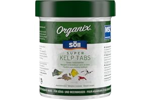 Söll 81938 Organix Super Kelp Tabs, 130 ml - Zierfischfutter für Süß- und Meerwasserfische - Bodenfuttertabletten