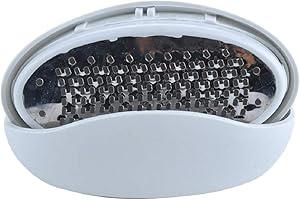 iPobie 2 Stück Fuß Datei Hornhaut Entferner, Professional Fuß Pflege Pediküre Werkzeug Edelstahl Pediküre Pflege Oval Ei Form