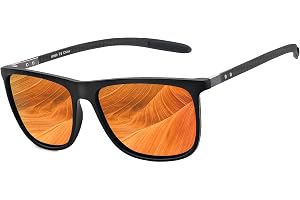 Sunier Occhiali Da Sole Polarizzati Uomo Donna Modello Anni 80 Protezione UV400