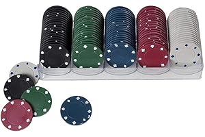 ALL4YOURPARTY 100 Jetons de Poker Diamètre 40MM / 4 Grammes