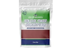 Myoc Eisenoxidpulver - 50 g (1,7 oz), Eisenoxidpulver in kosmetischer Qualität, Eisenoxidpulver für Pigment, Eisenoxidpulver für Sonnencreme, Eisenoxidpulver für Make-up, Eisenoxid für Keramik &