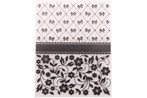 arriettycraft Flowers Bow tie Grid Background Plastic Embossing Folders for DIY Card Making Decoration Stencil Scrapbooking Tools
