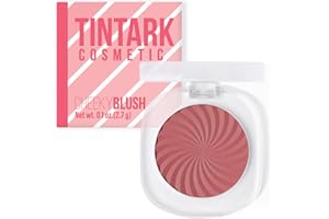 TINTARK Cheeky Blush Palette, Fard in Polvere Make up Viso, Resistente All'acqua e Al Sudore, Lunga Durata, Matte, Adatto a Diversi Gruppi Di Pelle, Talc Free, 2.7g(06)