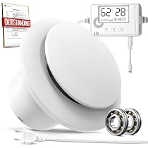 Aspiratore Bagno GASFRIGO Oerre MULTI+ Con Timer - Per Condotti 80-120 Mm, Silenzioso, Antiumidità, Per Bagno Cucina Ufficio