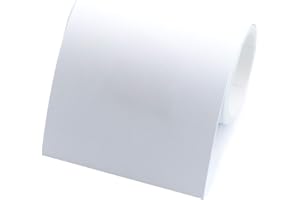 1peak 1 Rolle Bordüre weiß selbstklebend, Borte in 4cm breit & 5m lang, Wand Deko in Wohnzimmer & Schlafzimmer