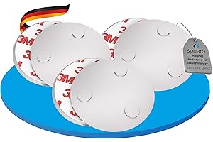 Sonero MH-070-03 uchwyt magnetyczny do czujników dymu (detektor tlenku węgla i inne produkty), średnica 70 mm, bardzo silne magnesy, 3 sztuki uchwytów magnetycznych, zestaw 3 szt