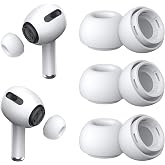 [3 &Ccedil;ift] Yedek Kulaklık U&ccedil;ları - AirPods Pro 1. ve 2. Nesil İle Uyumlu, G&uuml;r&uuml;lt&uuml; Azaltma Delikli, AirPods Pro İ&ccedil;in Silikon Kul