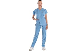 ELLYSHINE Professional Medical Uniforms & Scrubs - Soft Stretch Fabric Scrubs Uniforms Women Set - Scrub Top and Scrub Bottom