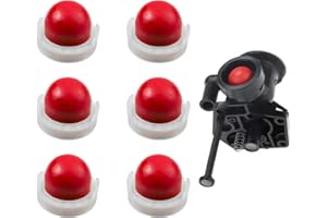 Eozighi 6 Pezzi Primer Bulb Pump Bulbi di Primer Carburatore Primer Adescamento Carburante Rosso Primer Universali per Tagliabordi Carburante Tagliasiepi Soffiatore Tosaerba(23mm)