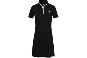 AjezMax Femme Polo Robe Manches Courtes Coton Sport Tennis Golf Dress